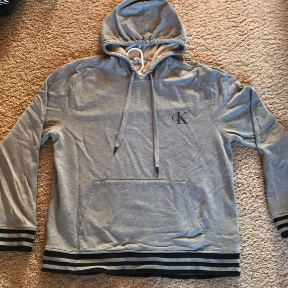 Gray Calvin Klein hoodie - Picture 1 of 2